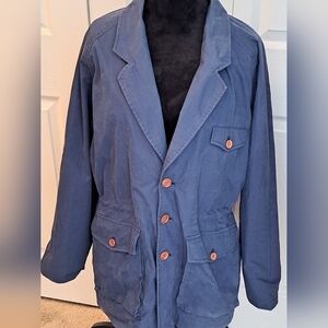 Norm Thompson "Escape From The Ordinary" Men's Navy Blue Jacket    Size L